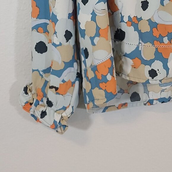 Joie Limited Edition Floral Fields Long Sleeve Peasant Top White Blue Floral XXL - Picture 3 of 8